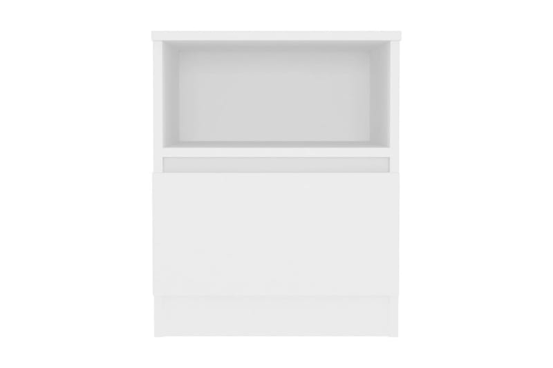Sängbord vit 40x40x50 cm spånskiva - Vit - Möbler - Bord