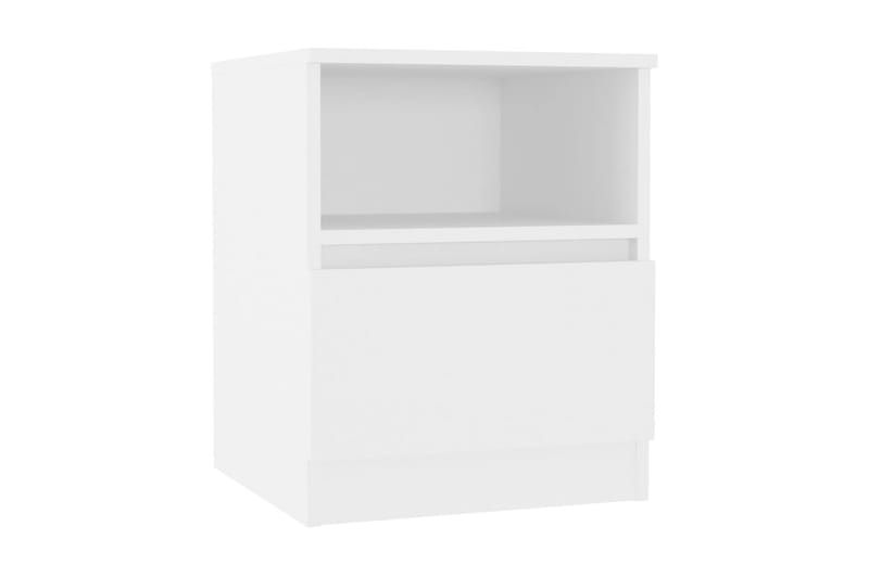 Sängbord vit 40x40x50 cm spånskiva - Vit - Möbler - Bord