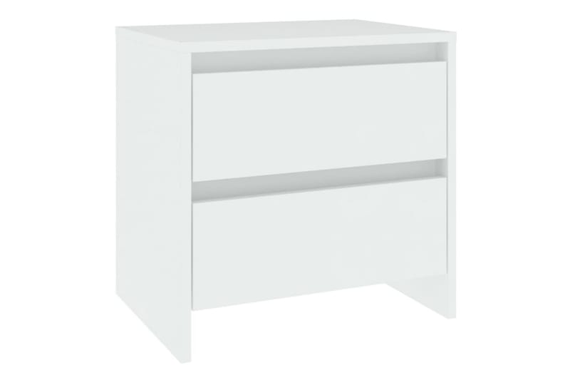 Sängbord vit 45x34,5x44,5 cm spånskiva - Vit - Möbler - Bord
