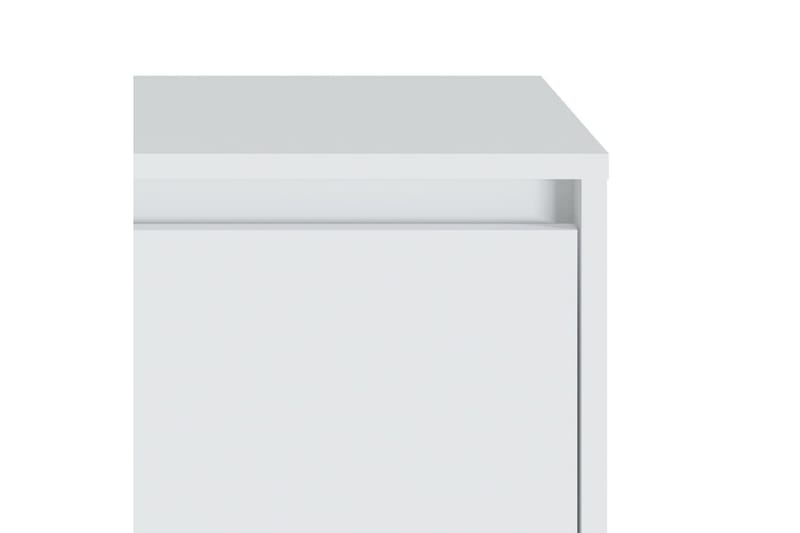 Sängbord vit 45x34x44,5 cm spånskiva - Vit - Möbler - Bord