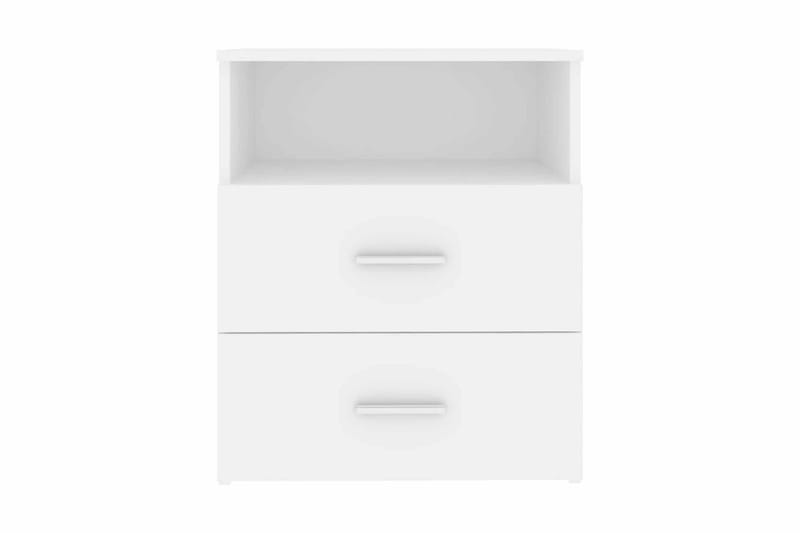 Sängbord vit 50x32x60 cm - Vit - S�ängbord - Bord