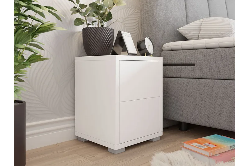 Sängbord - Vit - Möbler - Bord