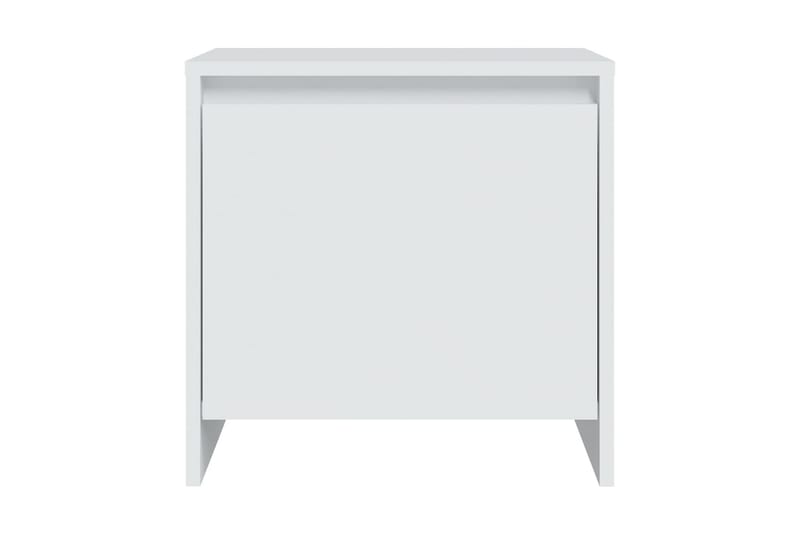 Sängskåp vit 2 st 45x34x44,5 cm spånskiva - Vit - Möbler - Bord
