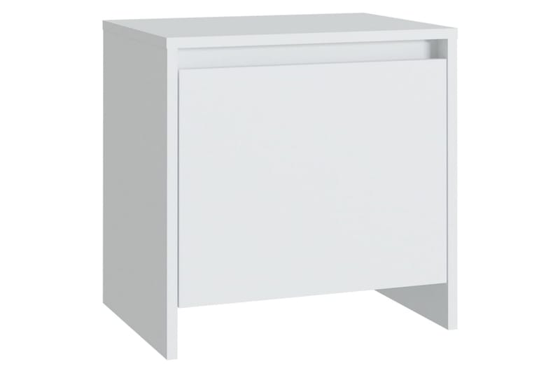 Sängskåp vit 2 st 45x34x44,5 cm spånskiva - Vit - Möbler - Bord