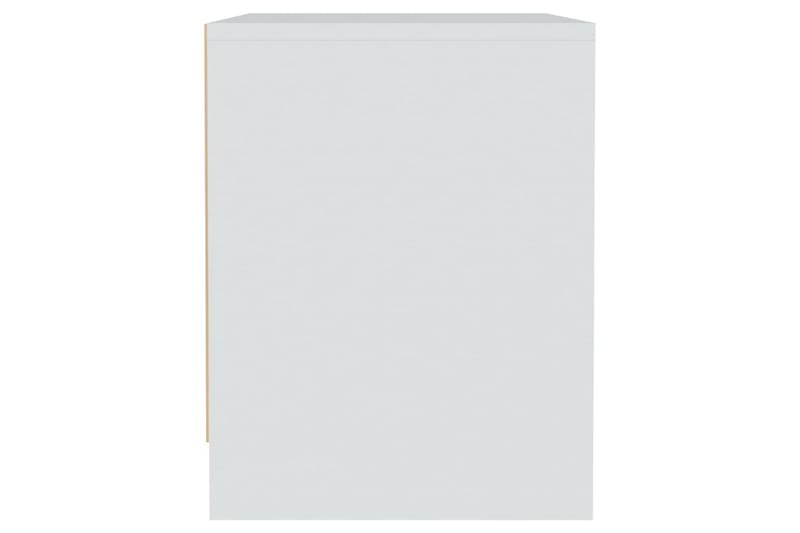 Sängskåp vit 2 st 45x34x44,5 cm spånskiva - Vit - Möbler - Bord