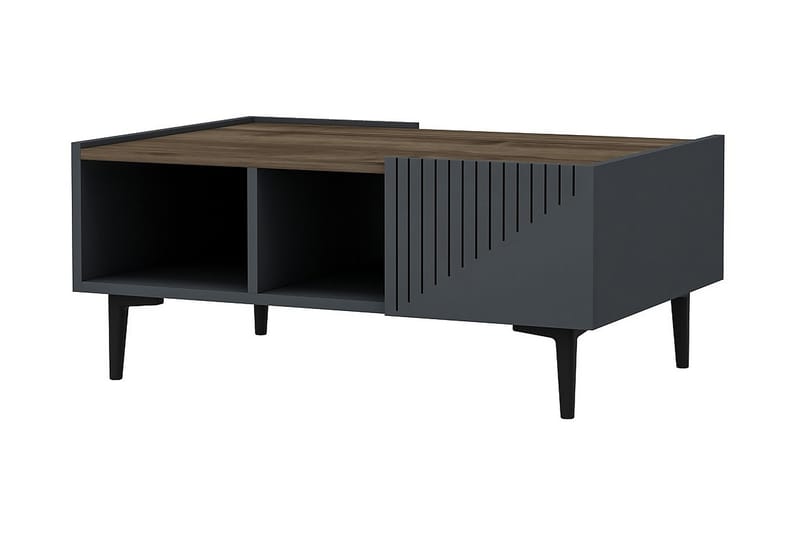 SATSBORD 94 cm Antracit/Valnöt - Möbler - Bord