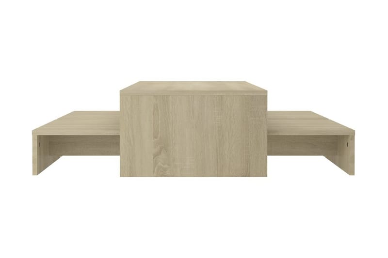Satsbord sonoma-ek 100x100x26,5 cm spånskiva - Brun - Möbler - Bord