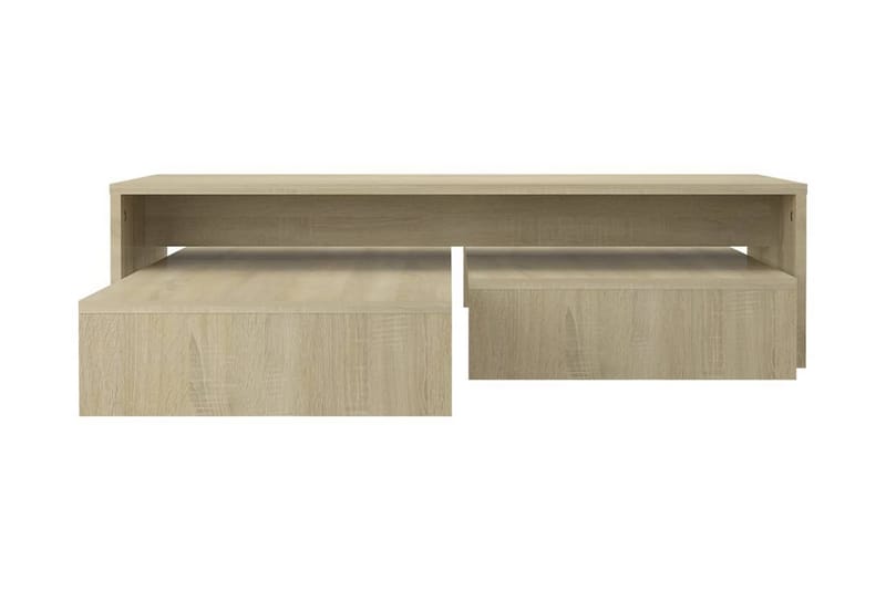 Satsbord sonoma-ek 100x100x26,5 cm spånskiva - Brun - Möbler - Bord