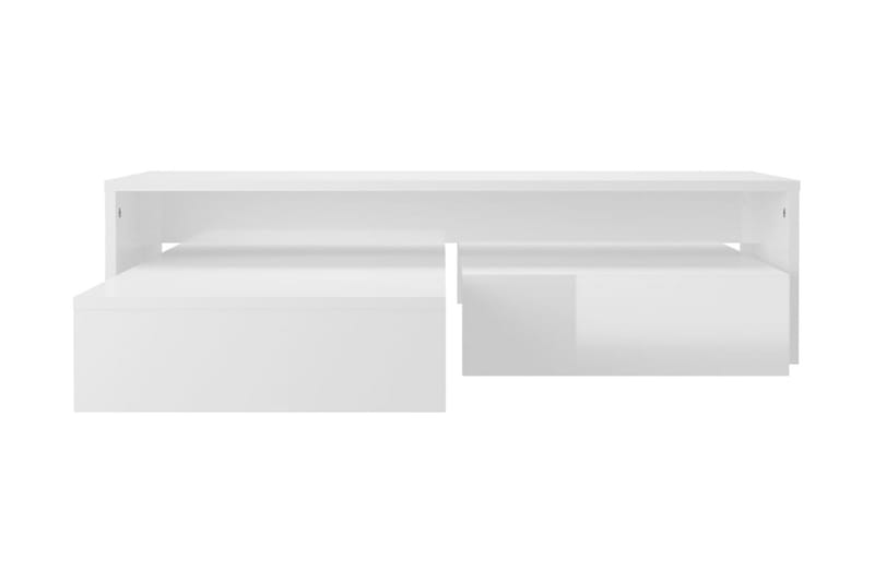 Satsbord vit högglans 100x100x26,5 cm - Vit - Bord - Satsbord