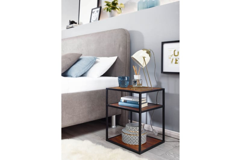 Seddik Sängbord 35 cm Rektangulär - Brun - Möbler - Bord