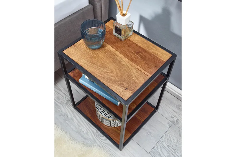 Seddik Sängbord 35 cm Rektangulär - Brun - Möbler - Bord