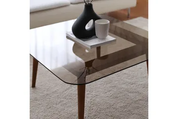 Selter Soffbord 80 cm - Brons/Glas - Möbler - Bord