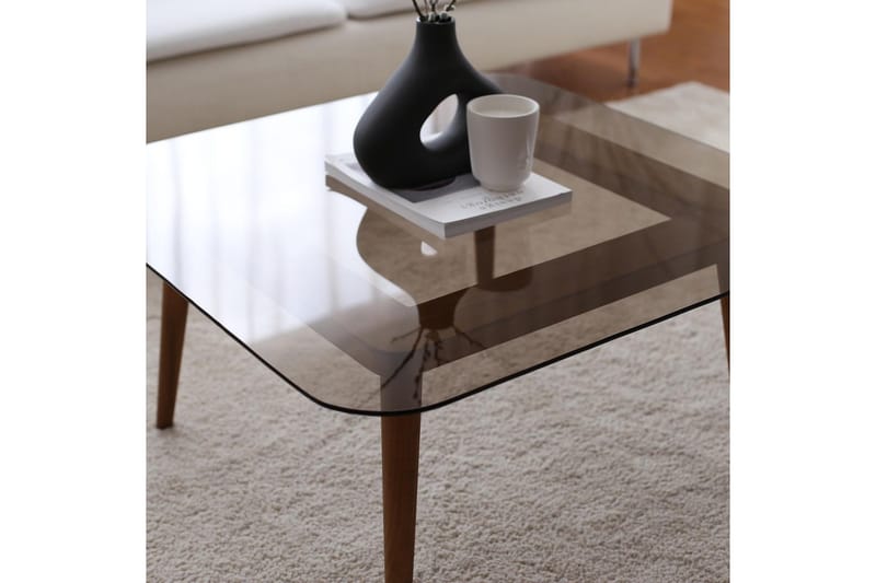 Selter Soffbord 80 cm - Brons/Glas - Möbler - Bord