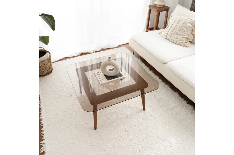 Selter Soffbord 80 cm - Brons/Glas - Möbler - Bord