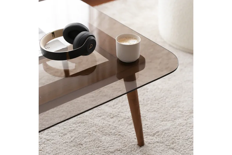 Selter Soffbord 80 cm - Brons/Glas - Möbler - Bord