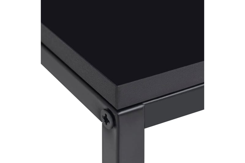 Sidobord 2 st svart stål - Svart - Möbler - Bord