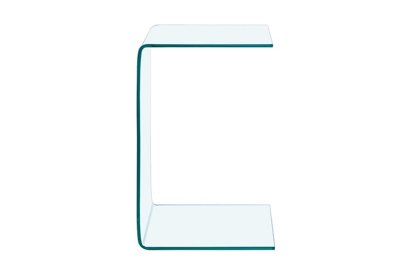 Sidobord 40x40x60 cm härdat glas - Transparent - Möbler - Bord
