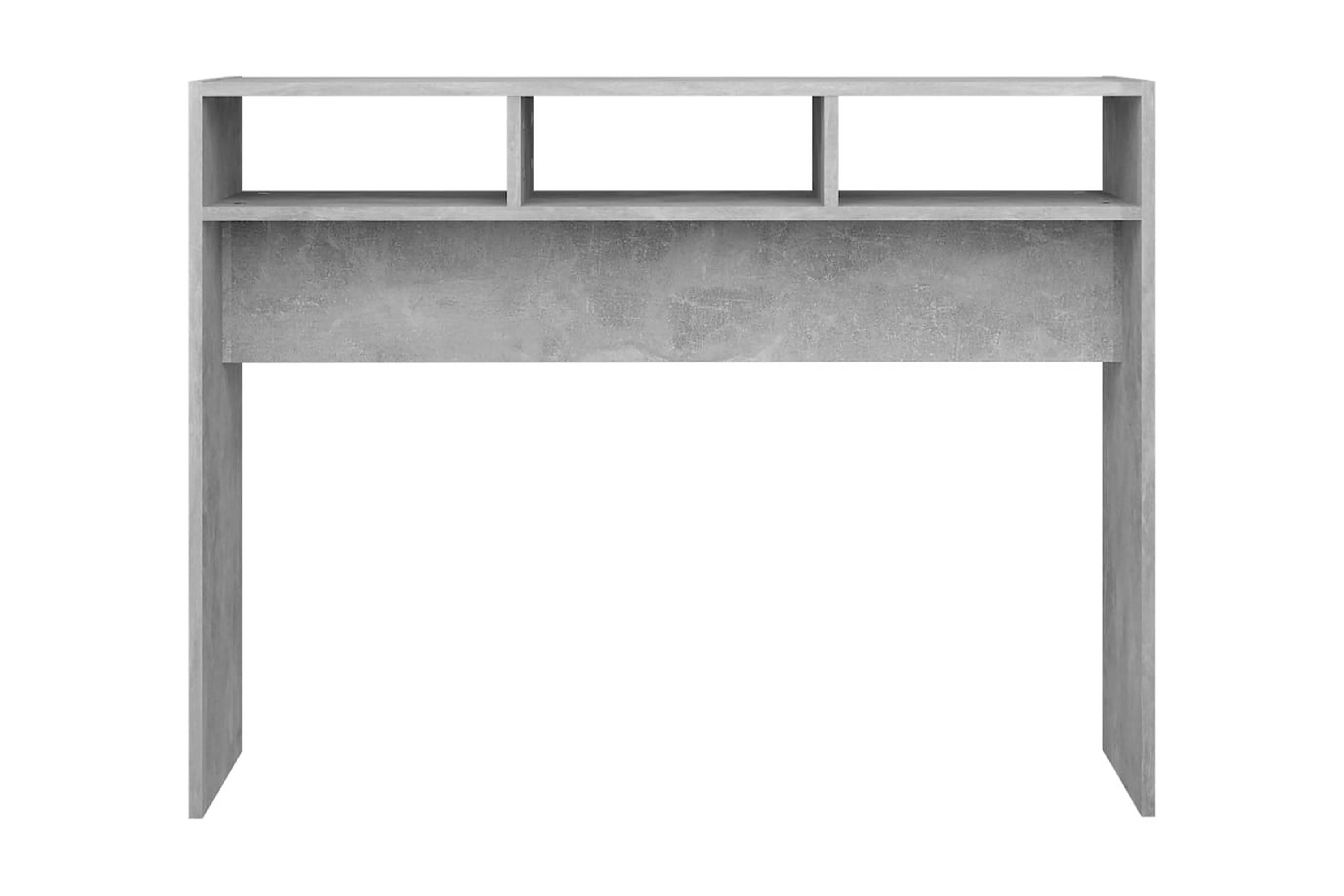 Sidobord betonggrå 105x30x80 cm spånskiva – Grå