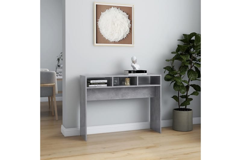Sidobord betonggrå 105x30x80 cm spånskiva - Grå - Möbler - Bord