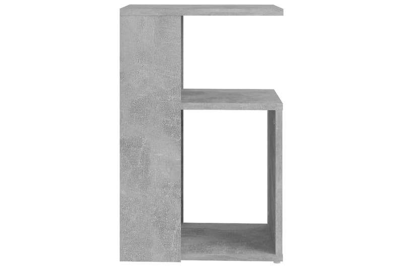 Sidobord betonggrå 36x30x56 cm spånskiva - Grå - Brickbord - Bord - Sidobord & lampbord
