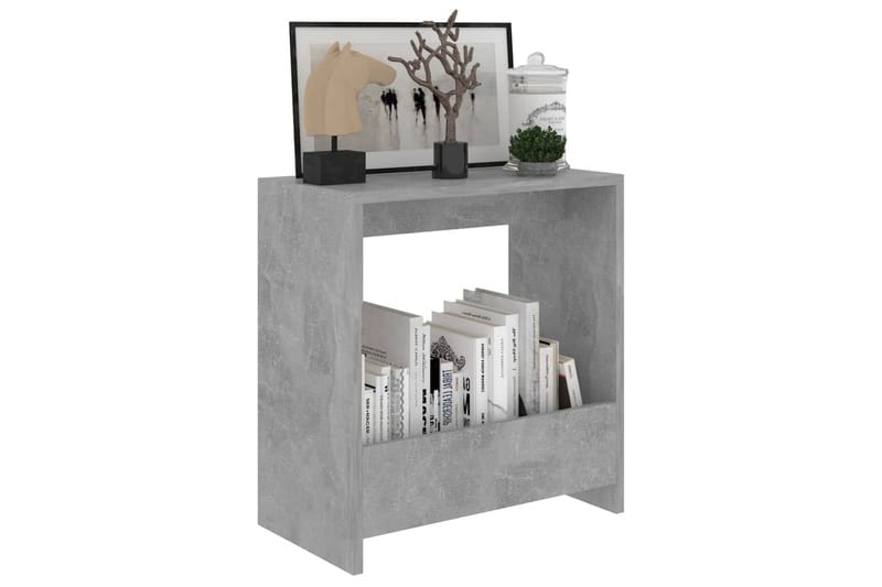 Sidobord betonggrå 50x26x50 cm spånskiva - Grå - Brickbord - Bord - Sidobord & lampbord