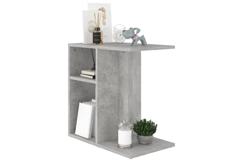 Sidobord betonggrå 50x30x50 cm spånskiva - Grå - Möbler - Bord