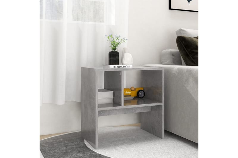 Sidobord betonggrå 50x30x50 cm spånskiva - Grå - Möbler - Bord