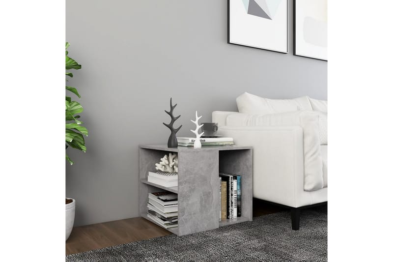 Sidobord betonggrå 50x50x45 cm spånskiva - Grå - Möbler - Bord