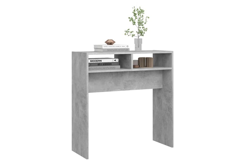 Sidobord betonggrå 78x30x80 cm spånskiva - Grå - Möbler - Bord