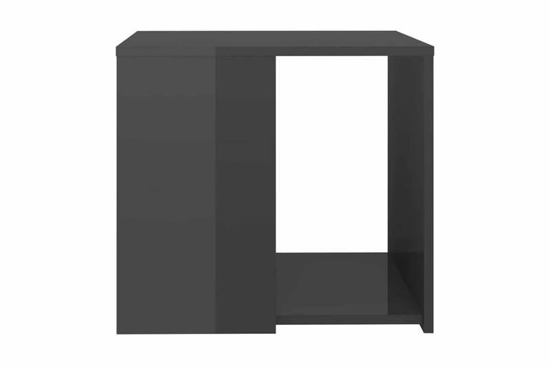 Sidobord grå högglans 50x50x45 cm spånskiva - Grå - Möbler - Bord