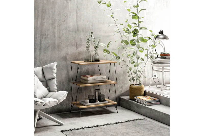 Sidobord & lampbord Igazz Sidobord 48 cm Trä/Natur - Möbler - Bord