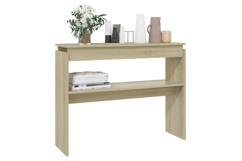 Sidobord sonoma-ek 102x30x80 cm spånskiva - Brun - Möbler - Bord