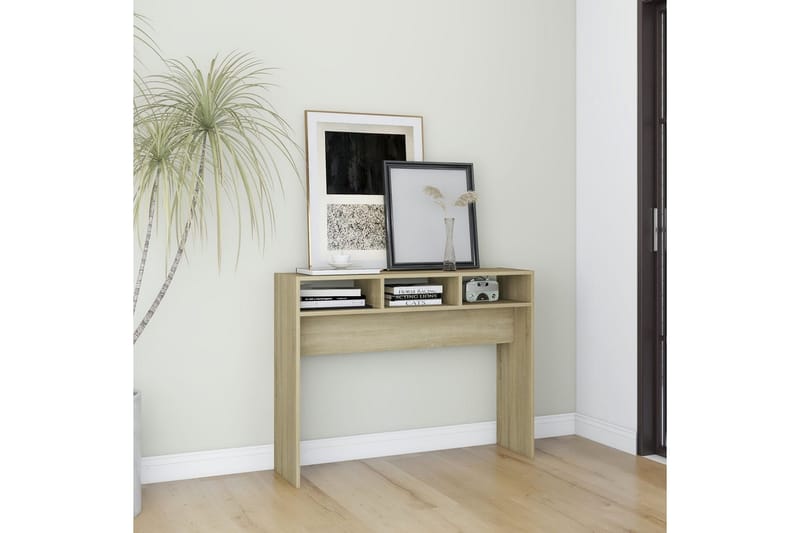 Sidobord sonoma-ek 105x30x80 cm spånskiva - Brun - Möbler - Bord