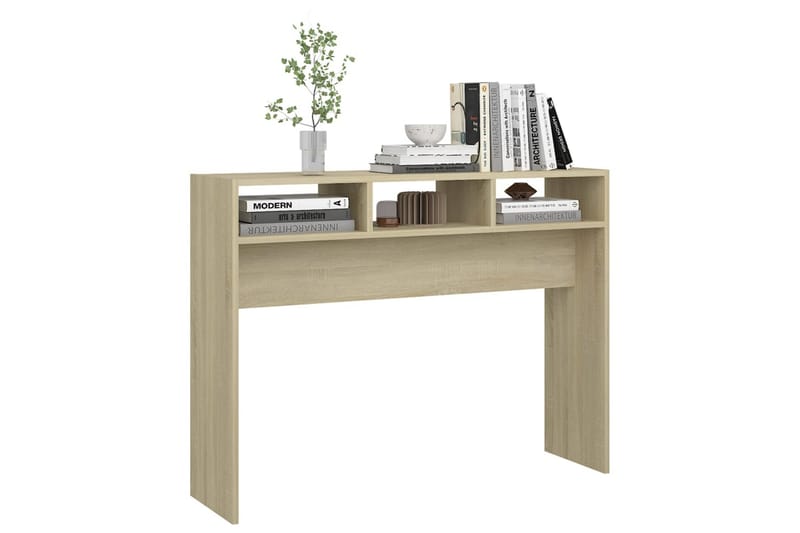 Sidobord sonoma-ek 105x30x80 cm spånskiva - Brun - Möbler - Bord
