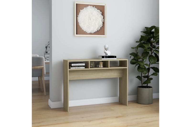 Sidobord sonoma-ek 105x30x80 cm spånskiva - Brun - Möbler - Bord