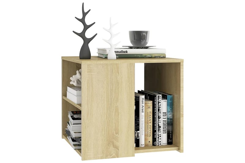 Sidobord sonoma-ek 50x50x45 cm spånskiva - Brun - Möbler - Bord