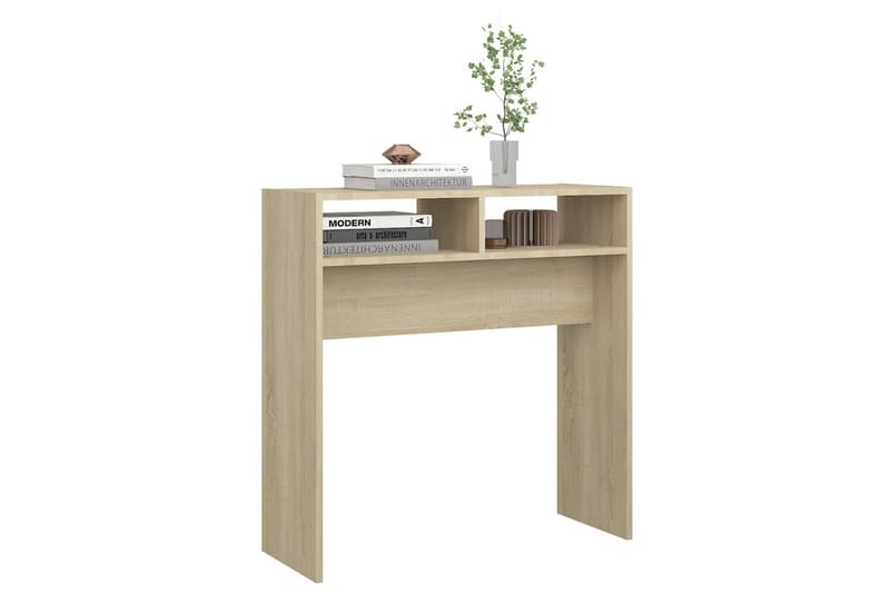 Sidobord sonoma-ek 78x30x80 cm spånskiva - Brun - Möbler - Bord