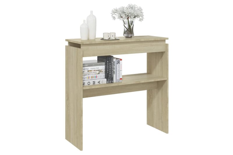 Sidobord sonoma-ek 80x30x80 cm spånskiva - Brun - Möbler - Bord