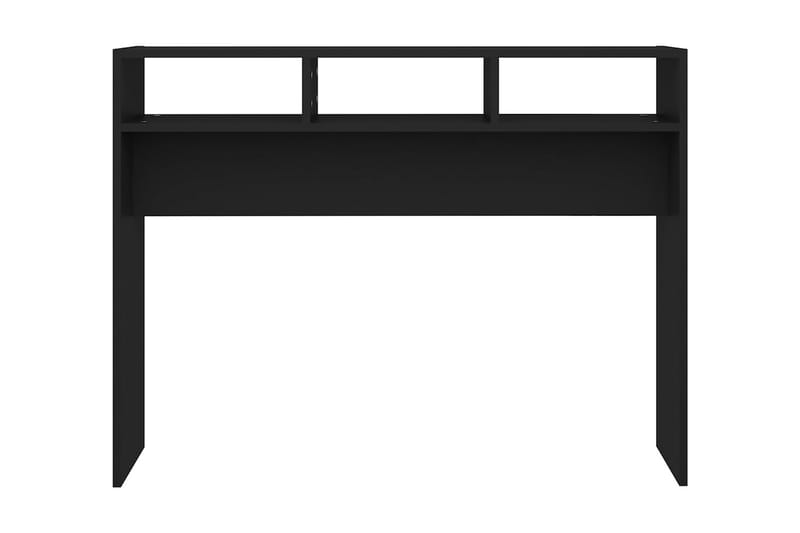Sidobord svart 105x30x80 cm spånskiva - Svart - Brickbord - Bord - Sidobord & lampbord
