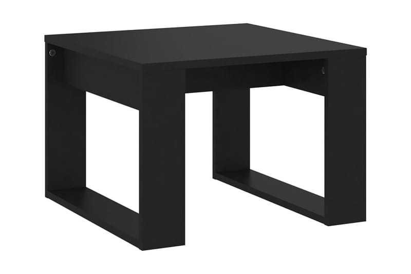Sidobord svart 50x50x35 cm spånskiva - Svart - Brickbord - Bord - Sidobord & lampbord