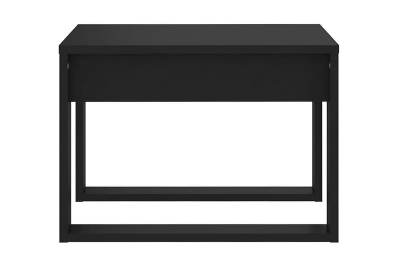Sidobord svart 50x50x35 cm spånskiva - Svart - Möbler - Bord