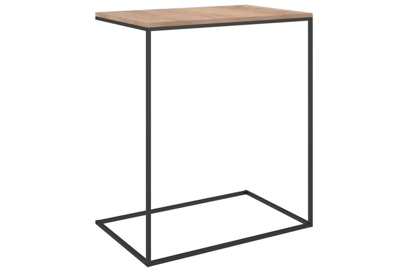Sidobord svart 55x35x66 cm spånskiva - Svart - Möbler - Bord
