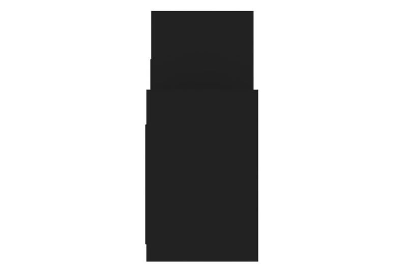 Sidobord svart 60x26x60 cm spånskiva - Svart - Brickbord - Bord - Sidobord & lampbord
