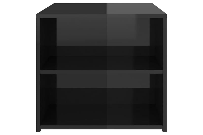 Sidobord svart högglans 50x50x45 cm spånskiva - Svart - Bord - Sidobord & lampbord - Brickbord