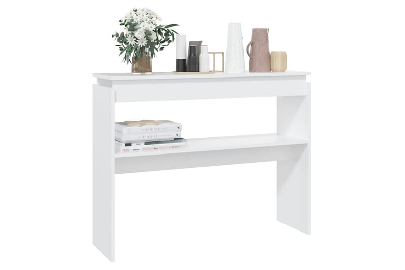 Sidobord vit 102x30x80 cm spånskiva - Vit - Möbler - Bord