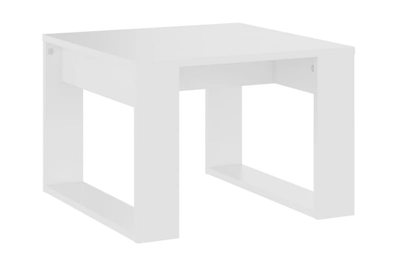 Sidobord vit 50x50x35 cm spånskiva - Vit - Möbler - Bord