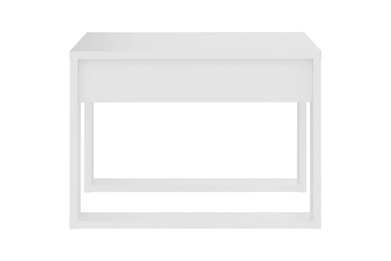 Sidobord vit 50x50x35 cm spånskiva - Vit - Möbler - Bord