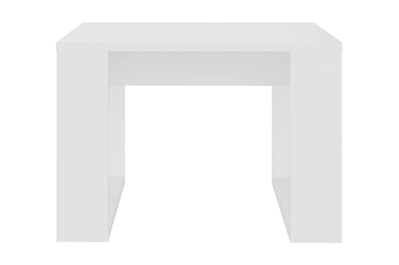 Sidobord vit 50x50x35 cm spånskiva - Vit - Möbler - Bord