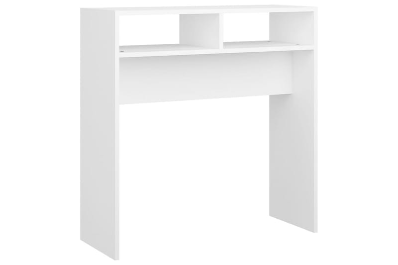 Sidobord vit 78x30x80 cm spånskiva - Vit - Möbler - Bord