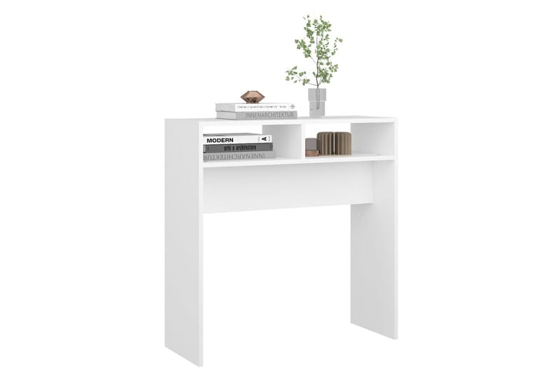 Sidobord vit 78x30x80 cm spånskiva - Vit - Möbler - Bord